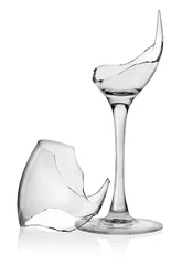 Fotobehang Alcohol Gebroken wijnglas
