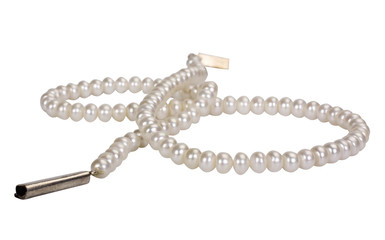 Close-up of a pearl necklace