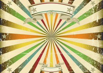 Screen multicolor vintage