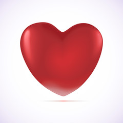 Illustration with a red heart