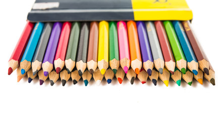 color pencils isolated