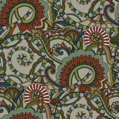 Endless pattern background. Indian design