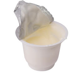yogurt isolated