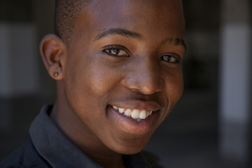 young african boy looking to the camera © warnerbroers