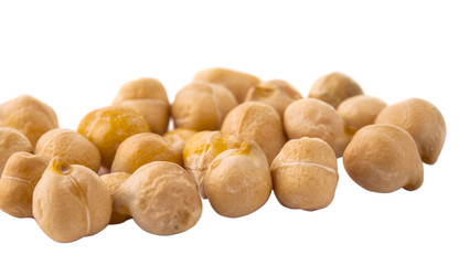 Chickpea isolated on white background