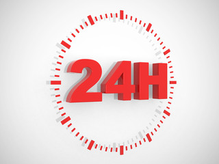 24 hours delivery sign