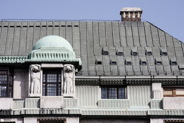 Fototapeta premium Budapest - palazzo liberty - decorazioni