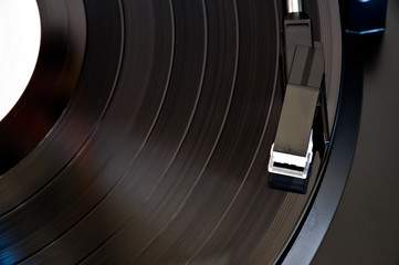 Disque sur une platine vinyle