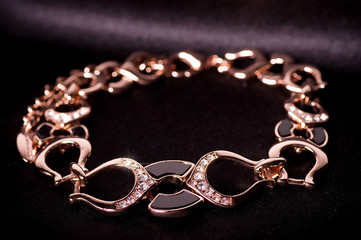 Beautiful jewelry on background