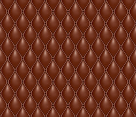 Seamless volumetric texture of expensive brown leather