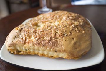 three cheese foccacia bread