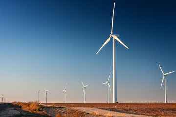 Tall Wind Turbine in  West Texas