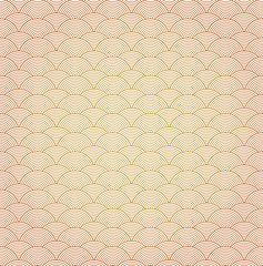 Vector oriental curve wave pattern background