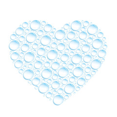 heart water droplets