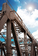 Fototapeta premium Support above the bridge