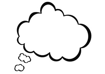Speech bubble thought