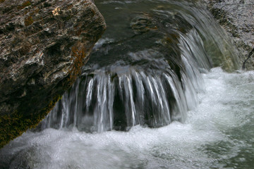 Alps Mountain Waterfall