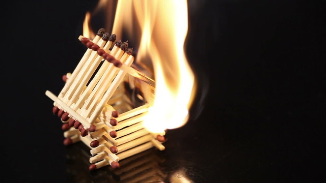 burn house from matches