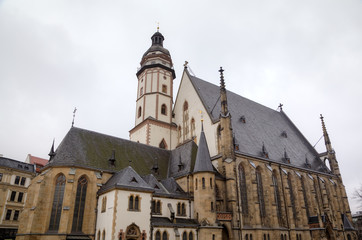 Fototapeta na wymiar Saint Thomas Church (Thomaskirche). Leipzig, Germany
