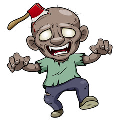 illustration of Cartoon zombie  Vector