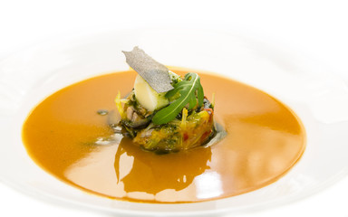 Суп из овощей и сыра