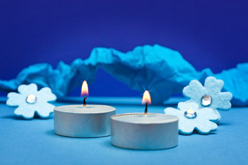 blauer hintergrund für festliche anlässe
