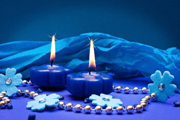 blauer hintergrund für feierliche anlässe