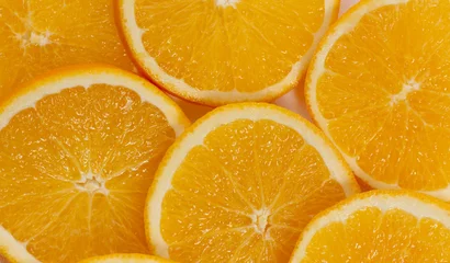 Fototapeten in Scheiben geschnitten ??saftige Orangen © zokov_111