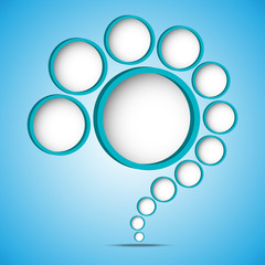 Abstract web design speech bubble question mark, Vector EPS10