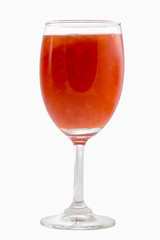 strawberry juice in wine grasses