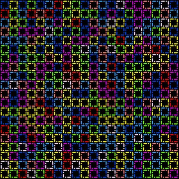 Rendom colored abstrackt squares