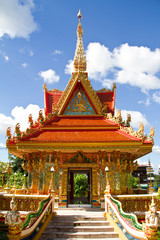 Thai stye art, Wat Liab, Ubonratchathani Province, Thailand