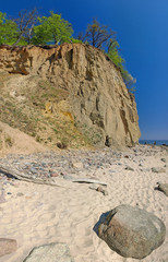 Fototapeta premium View of the cliff in Orlowo, Poland.