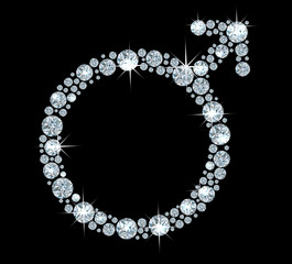 Brilliant Male symbol