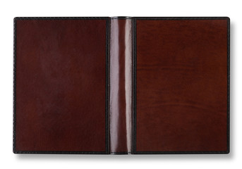 Leather book cover with spin