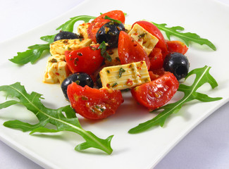 Tomatoes, olives and feta cheese - Tomaten, Oliven und Feta