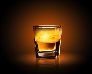 Glass of whiskey