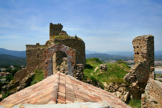 Palafolls castle is a famous medieval castle in Catalonia, Spain