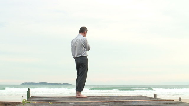 Businessman finding the solution