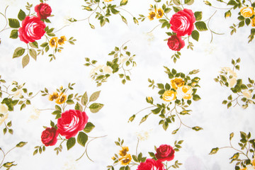 fabric retro pattern with floral ornament