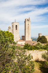 Fototapeta na wymiar Wieże San Gimignano