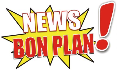 Obraz premium étiquette news bon plan