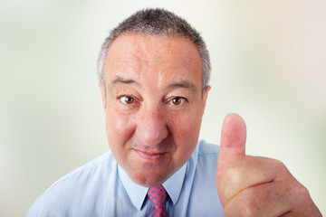 Distorted businessman animated