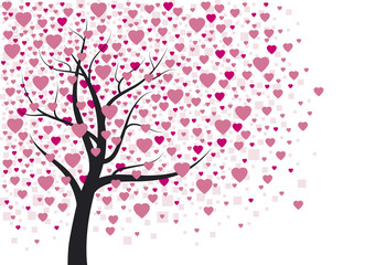 Obraz na płótnie Canvas Heart tree design