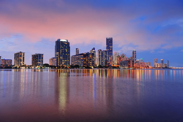 Obraz premium Scena nocy w Miami