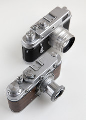 Old photo cameras