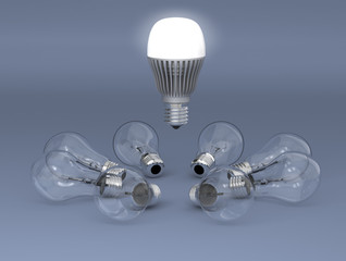 LED light, new generation of light concept