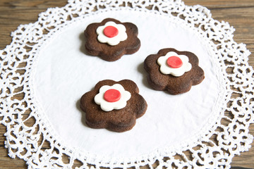 Fototapeta na wymiar Biscuits with chocolate