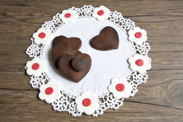 Biscuits with chocolate