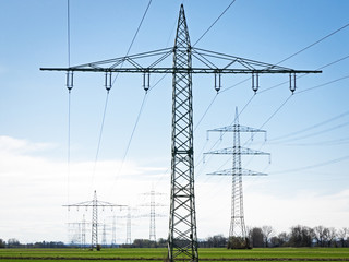 Obraz premium electricity pylons